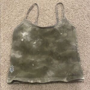 Tie-Dye Green Free People Movement Tank Top